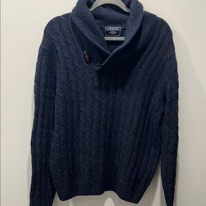 Charles Tyrwhitt Navy Shawlneck Sweater